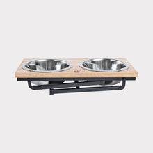Load image into Gallery viewer, Wood & Metal Elevated Feeder